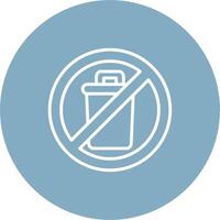 Trash Bin Interactive UI Graphic vector