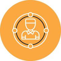 User Outlined App Visual vector