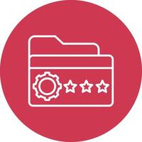 Folder Mono Icon Symbol vector