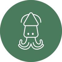Squid Soft Color Illustration vector