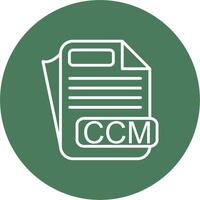 CCM File Format Subtle UI Style vector