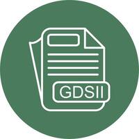 GDSII File Format Pastel Theme Icon vector