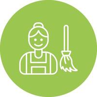 Maid Minimal Touch Graphic vector