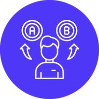 Decision Making Interactive UI Graphic vector