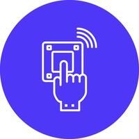 Emergency Button Functional Icon Art vector