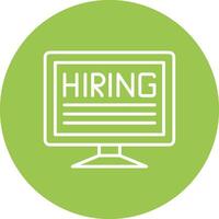 Hiring Interactive UI Graphic vector