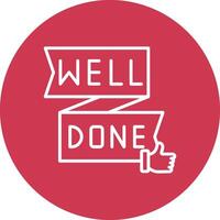 Well Done Interface Sketch Art vector