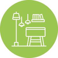 Chair Wireframe Illustration vector