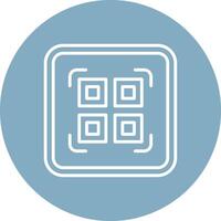 Qr Code Scan High Contrast Graphic vector