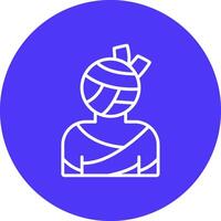 Mummy Modern Tech Icon vector