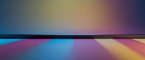 A black horizontal bar set upon a gradient background. photo
