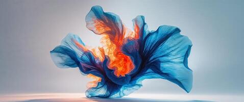 Mesmerizing Dance of Light and Shadow Unfolds Within the Eye of Intense Colors and Textures photo