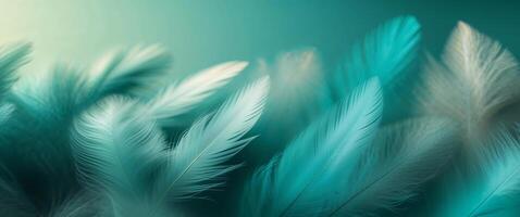Abstract still life blurred objects teal background photo