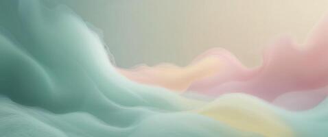 A colorful abstract painting of waves photo