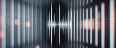 Abstract image of a light beam in a tunnel photo