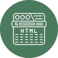 Html Monochrome UI Visual vector