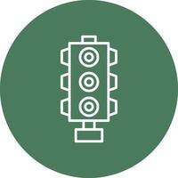 Traffic Light Bright Flat Element vector