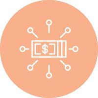 Digital Money Gradient Tint Artwork vector