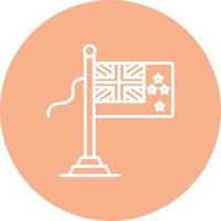 New Zealand Flag Minimal Concept Visual vector