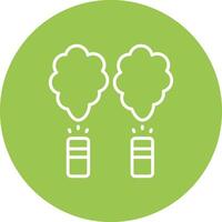 Smoke Bomb Clean Web Element vector
