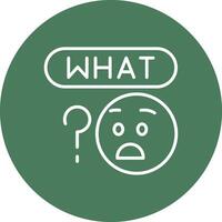 What Bold Web Icon vector