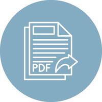 Pdf Handcrafted Digital Icon vector