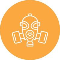 Gas Mask Digital UI Element vector