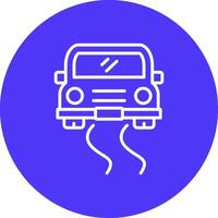 Slippery Road Graphic Interface Asset vector