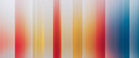 Abstract vertical lines with gradient colors of red yellow and blue in a smooth blurred style photo