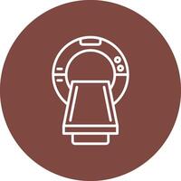Mri Outlined App Visual vector