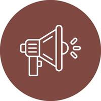 Megaphone Playful Line Icon vector