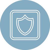 Shield Outlined App Visual vector