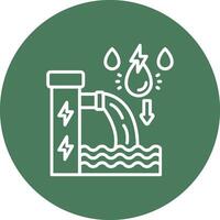 Waste Water Artistic UI Symbol vector
