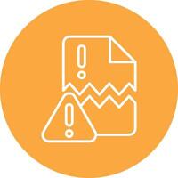 Error Clean Grid Icon vector