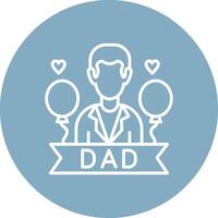 Fathers Day Isometric Art vector