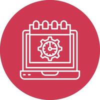 Deadline Simple Line Sketch vector