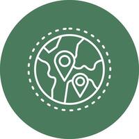 Globe Interactive Display Symbol vector