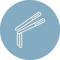 Chopsticks Smooth Gradient Icon vector