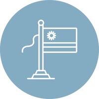 Rwanda Flag Dynamic Web Illustration vector