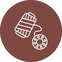 Bobbin High Contrast Graphic vector