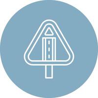 One Way Minimal Outline Artwork vector