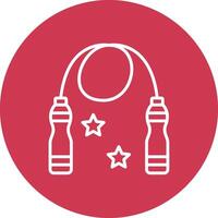 Skipping Rope Gradient Style Icon vector