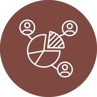 Pie Chart Artistic UI Symbol vector