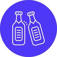 Beer Bottle Sharp Edge Symbol vector