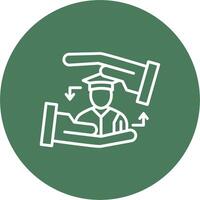 Loyalty Shadowed Icon Style vector
