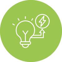 Solar Energy Conceptual Line Work vector