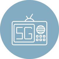 Tv Geometric Shape Symbol vector