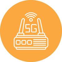 5g Bold Web Icon vector