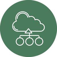 Hosting Thin Line Design vector