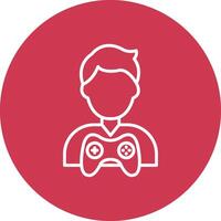 Gamer Outlined App Visual vector